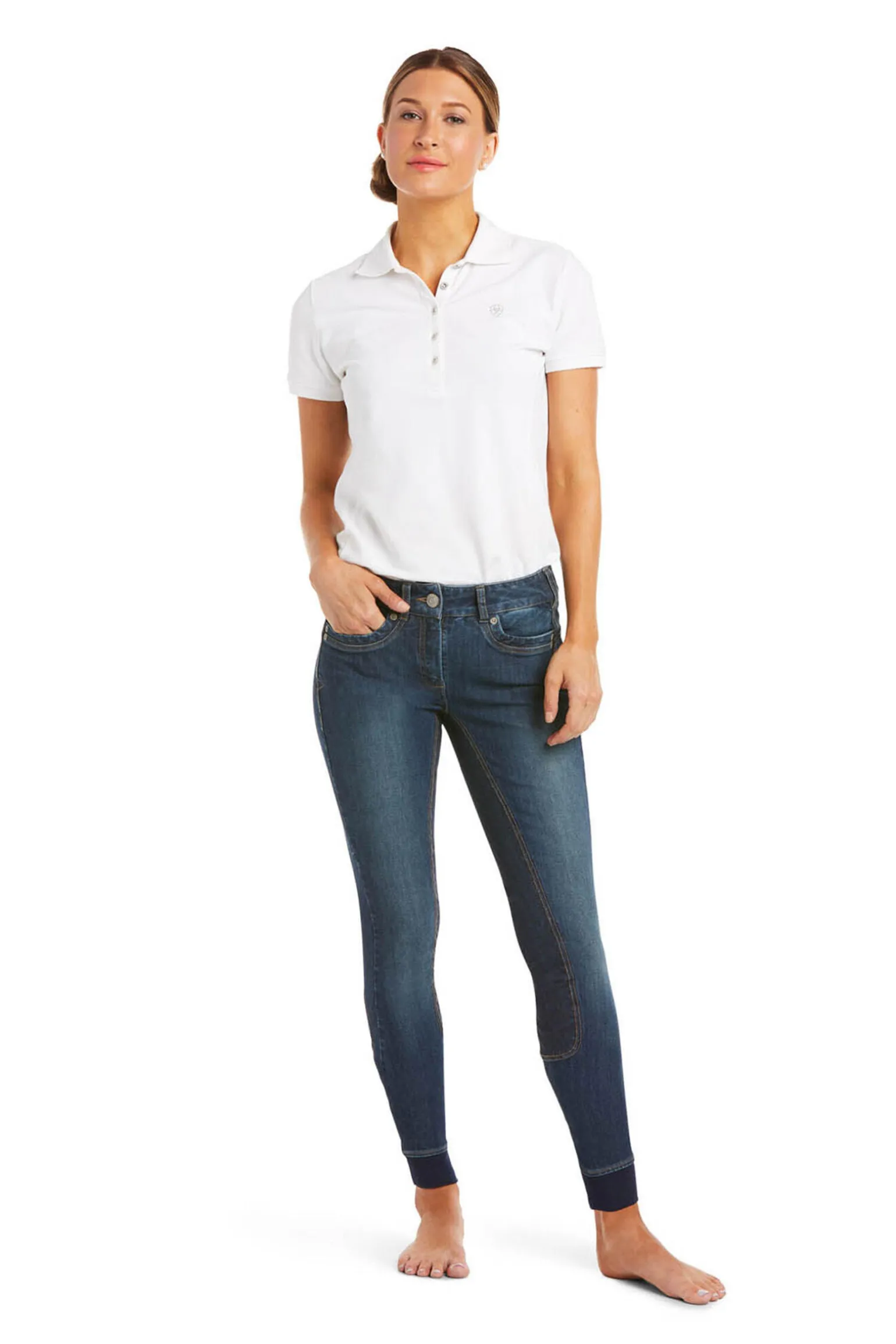 Ariat Halo Denim dames helforsterkede ridebukser