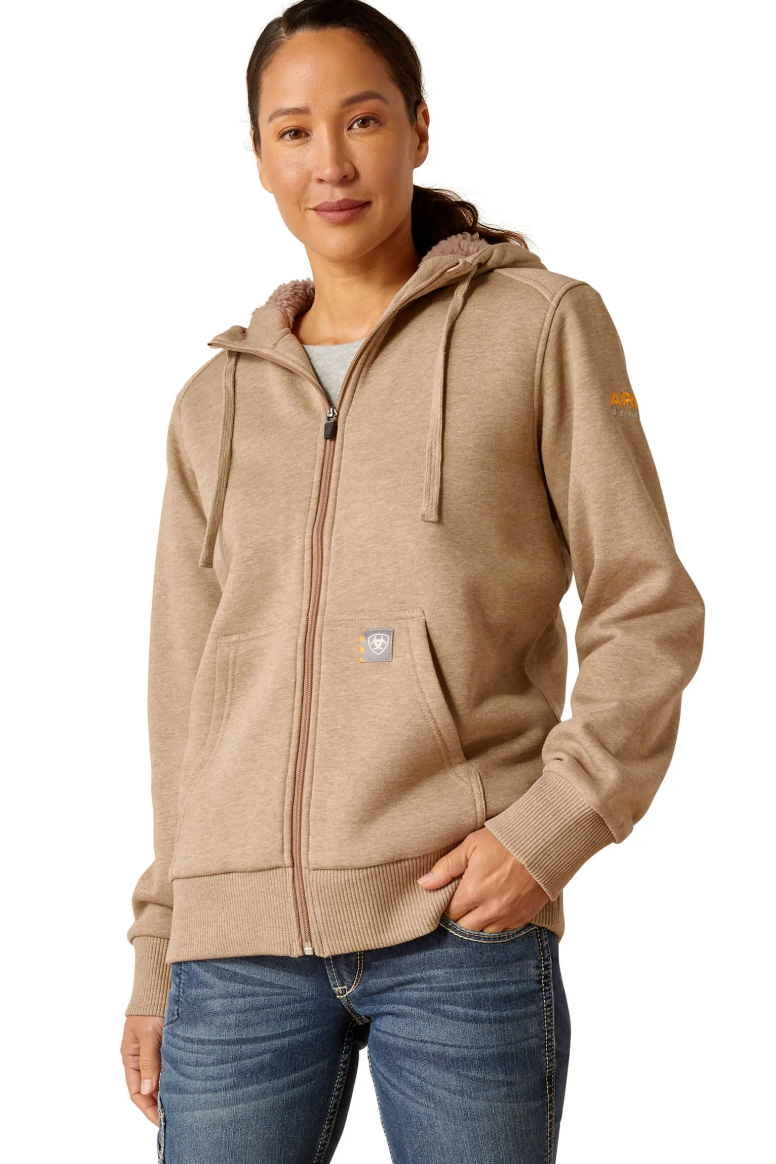 Ariat Rebar All-Weather Sherpa Hettegenser med glidelås