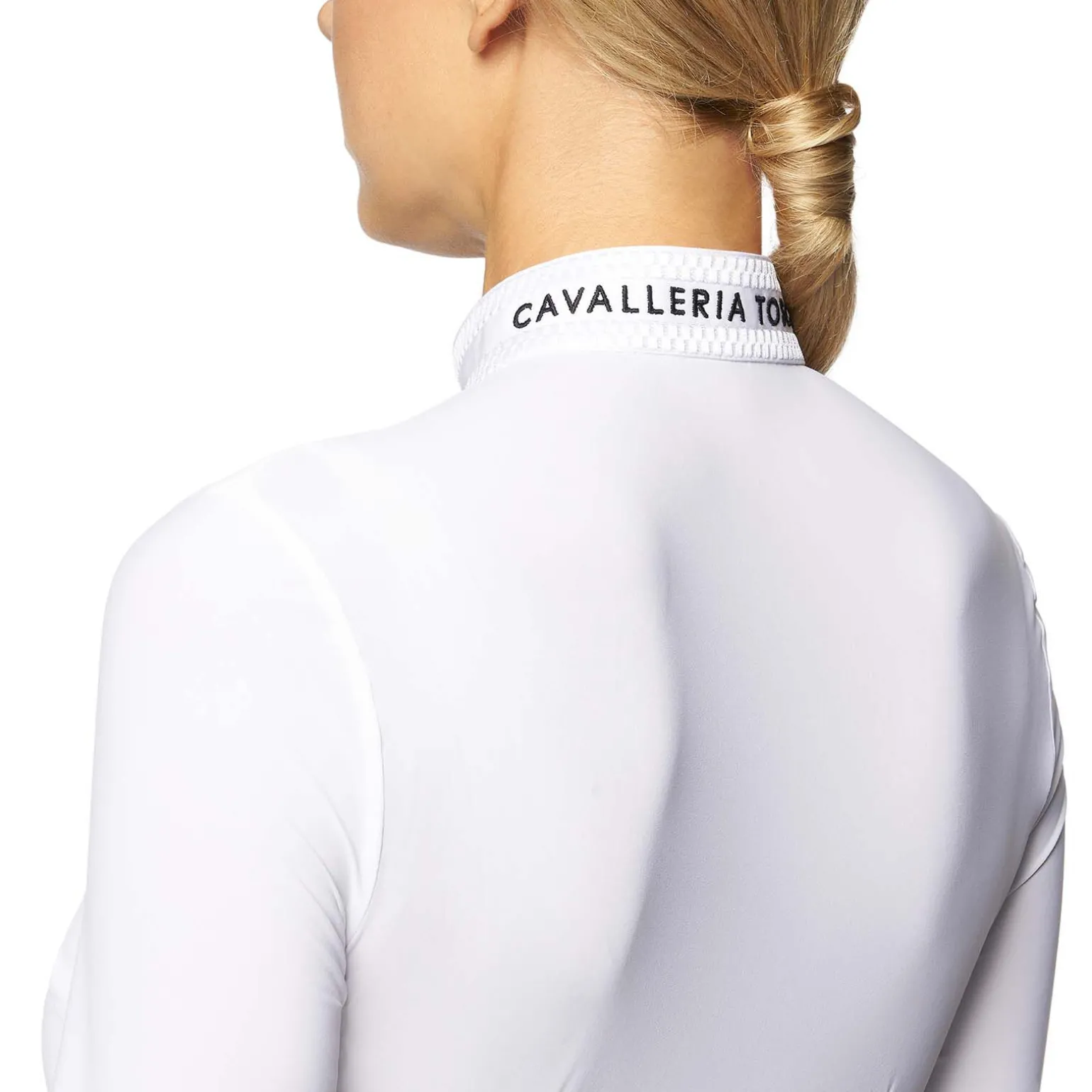 Cavalleria Toscana Embroidery stevneskjorte med lange ermer for kvinner