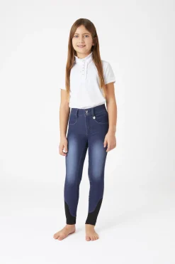 Denim ridebukser til barn