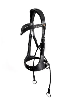 F.R.A. Freedom Riding Articles Glory bittløst hodelag med tøyler (system 5), svart
