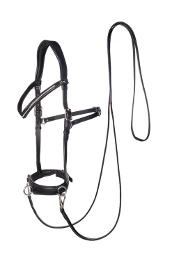 F.R.A. Freedom Riding Articles Wendy B kapsun, bitless bridle, lærtøyler med klips