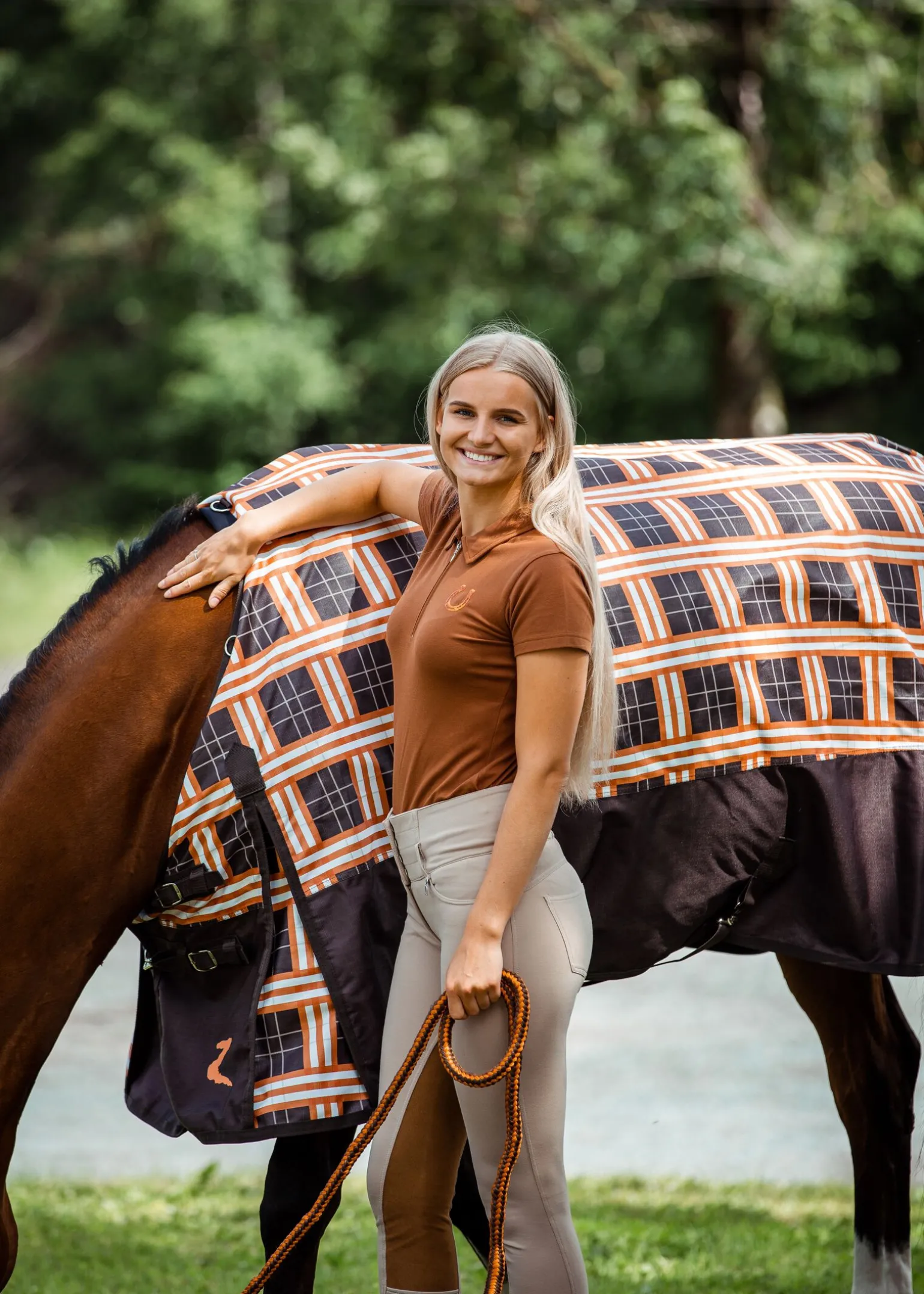 Horze Amy kortermet poloskjorte i bomullstretch, dame