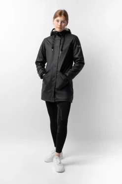 Horze Billie PU regnjakke med fleece, dame
