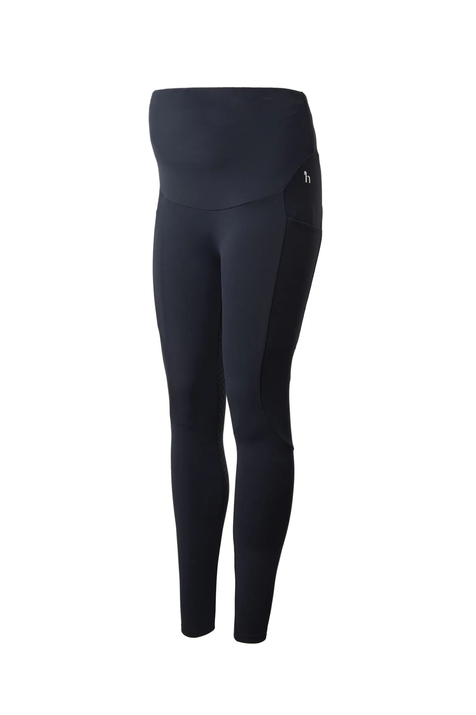Horze Ginny helforsterkede ridetights med silikon og mobillomme, mammaklær