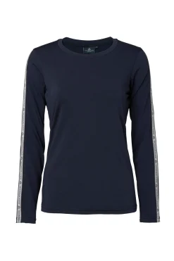 Mountain Horse Active Stripe langermet teknisk skjorte for damer