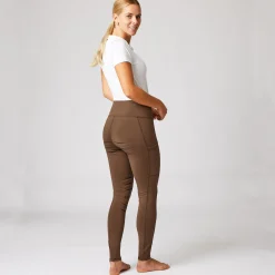 Ridetights, helforsterket silikon, mobillomme, dame