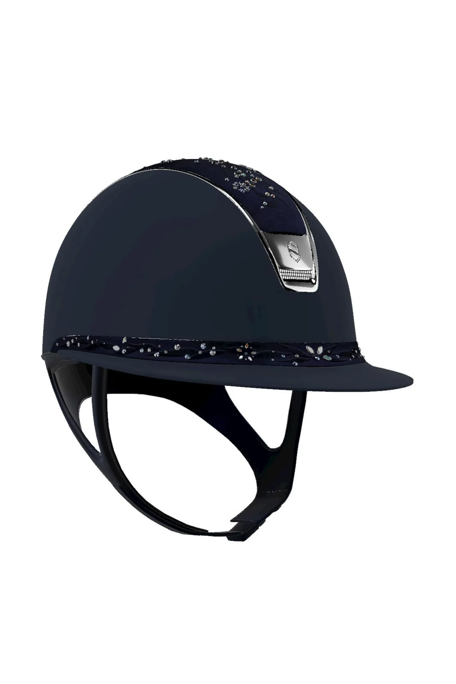 Samshield Miss Shield Shadowmatt med blomster Swarovski smykker, krom 2.0