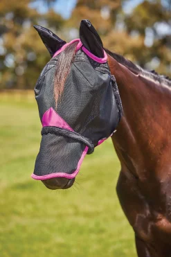 Weatherbeeta Comfitec Deluxe robust fluemaske i mesh med ører og nese